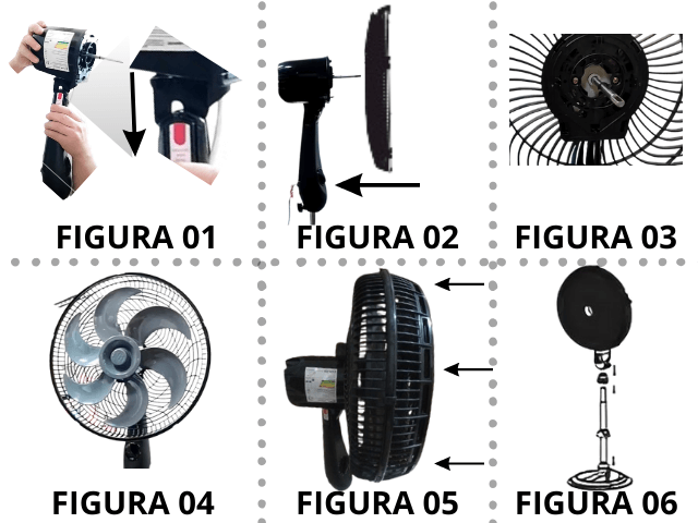 Montagem do ventilador de coluna Britânia BVT450
